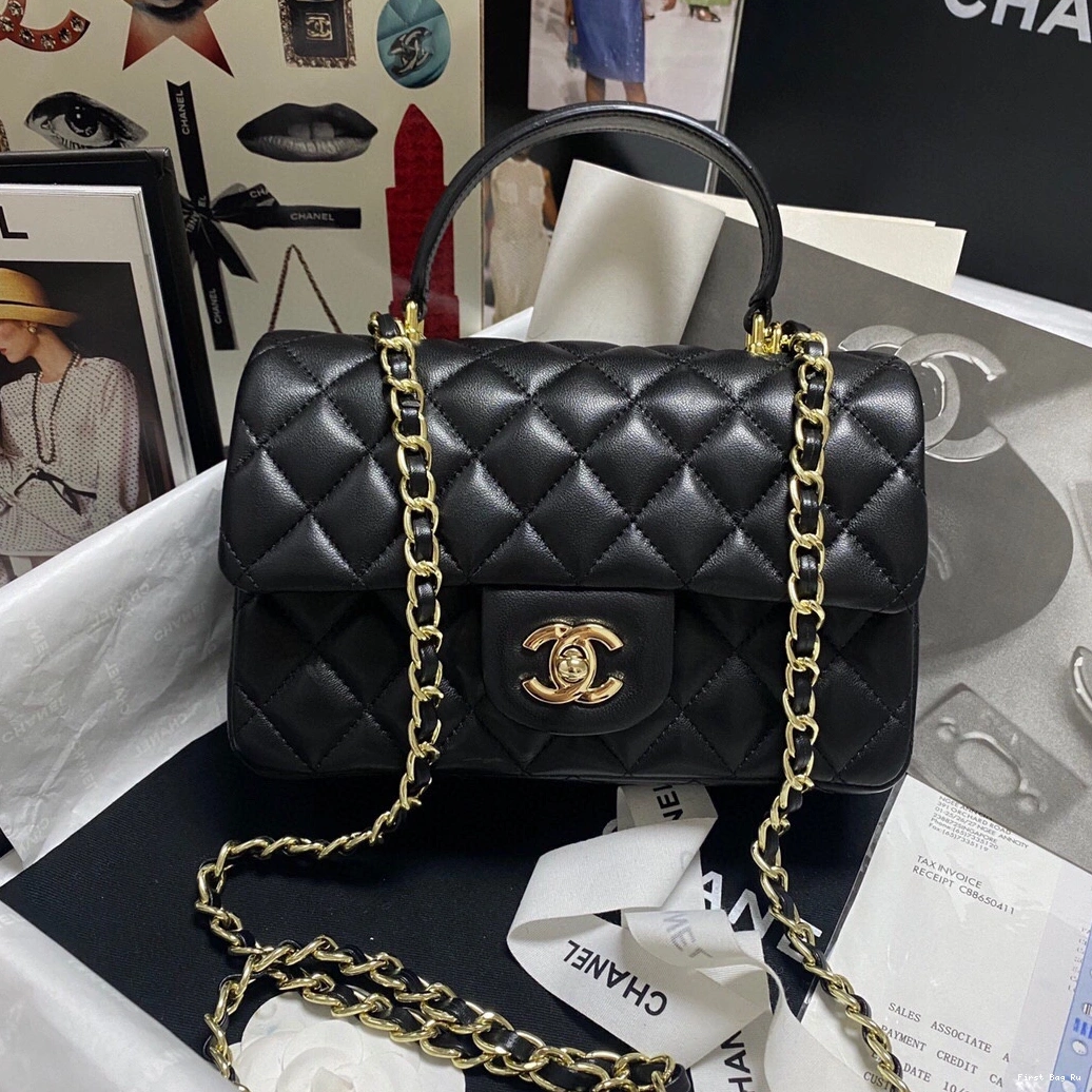 Firstbag Ru BAG HANDLE WITH FLAP MINI CHANEL TOP 0727